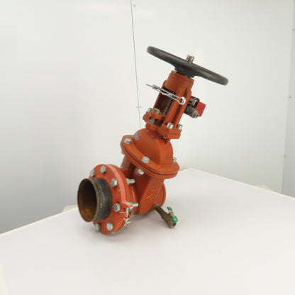 Wilkins C515 6" Manual Gate Valve W/ Potter OSYSU-2 Supervisory Switch