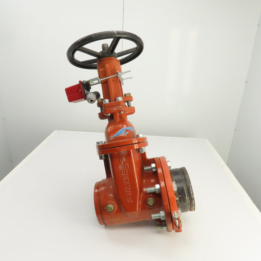 Wilkins C515 6" Manual Gate Valve W/ Potter OSYSU-2 Supervisory Switch