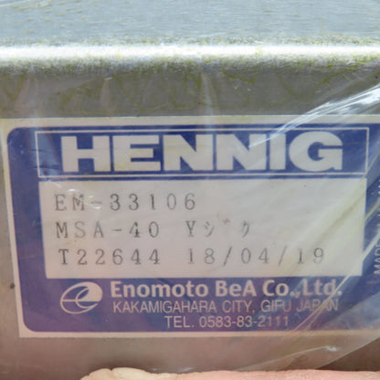 Hennig EM33106 Makino MSA-40 Vertical Mill Telescoping Way Cover Y-Axis