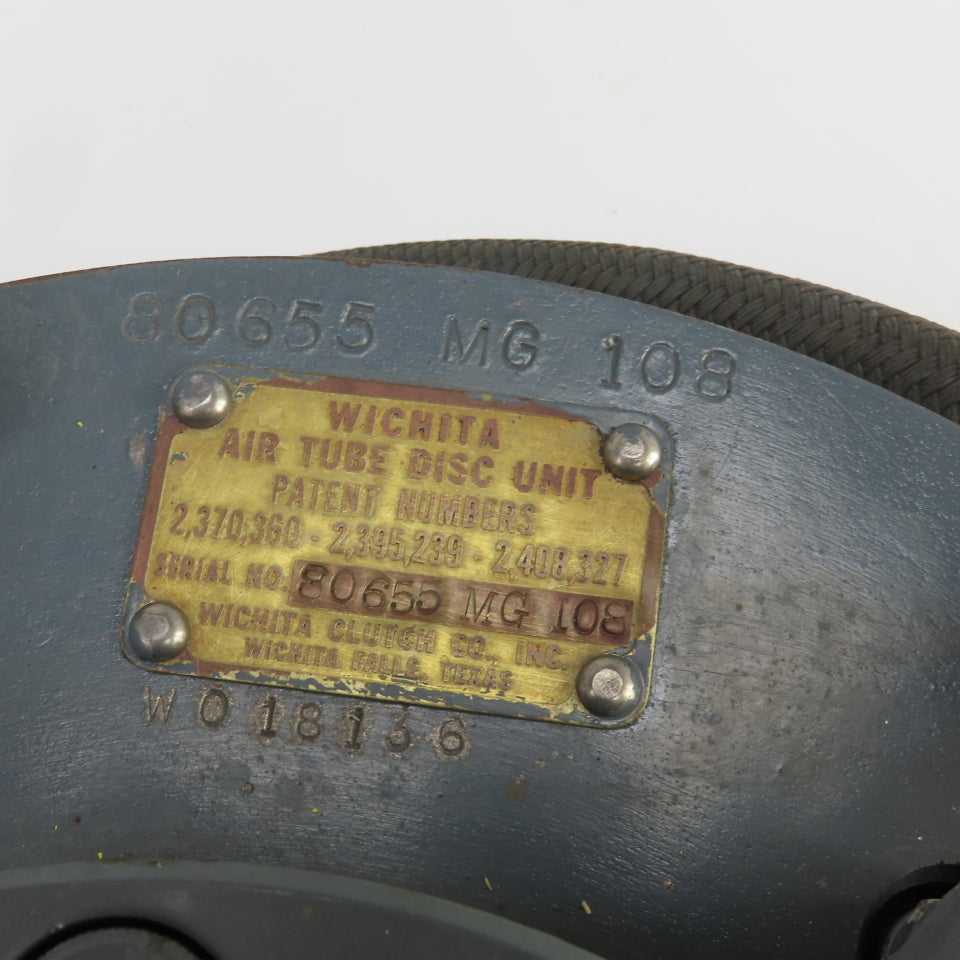 Wichita W018136 Low Inertia High Torque Pneumatic Air Tube Disc Clutch
