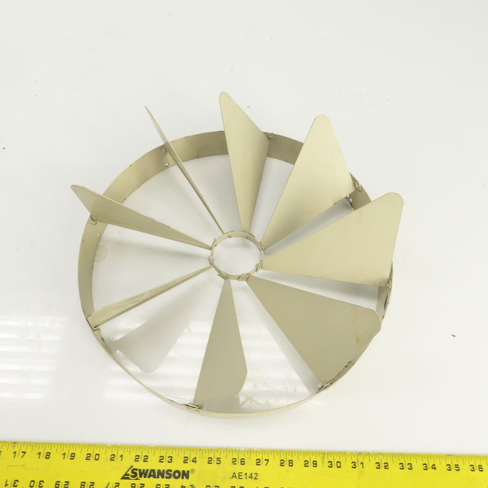 14-1/2" HVAC Duct Outlet 7-Blade Louver Damper Vent With Adjustable Fins