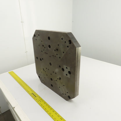19.5" x 19.5" x 1-5/8" Thick Steel Jig Fixture Setup Workholding Plate Pallet