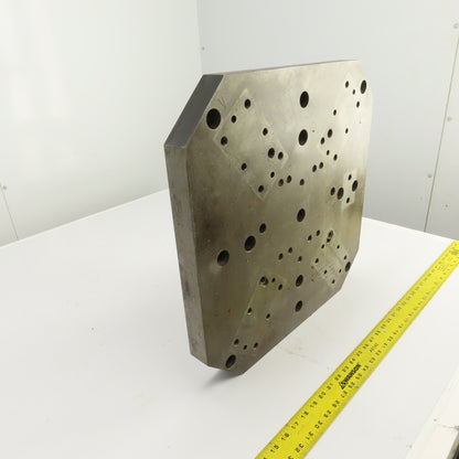 19.5" x 19.5" x 1-5/8" Thick Steel Jig Fixture Setup Workholding Plate Pallet