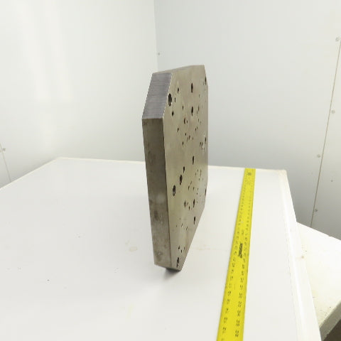 19.5" x 19.5" x 1-5/8" Thick Steel Jig Fixture Setup Workholding Plate Pallet