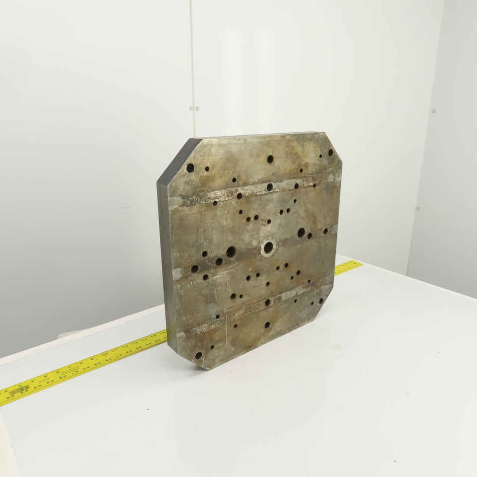 19.5" x 19.5" x 1-5/8" Thick Steel Jig Fixture Setup Workholding Plate Pallet