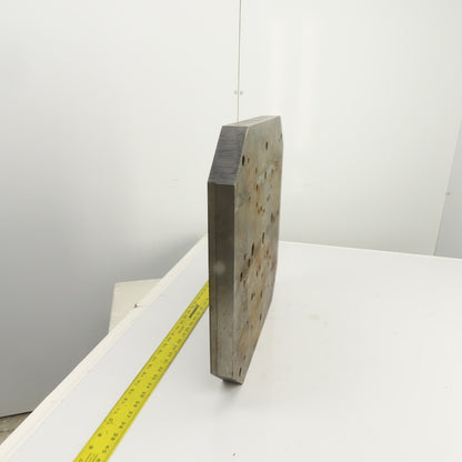 19.5" x 19.5" x 1-5/8" Thick Steel Jig Fixture Setup Workholding Plate Pallet