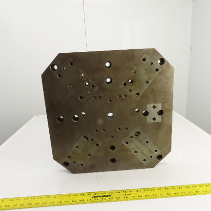 19.5" x 19.5" x 1-5/8" Thick Steel Jig Fixture Setup Workholding Plate Pallet
