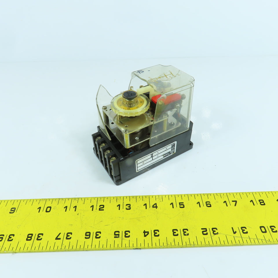 E. Dold & Sohne ZR 2u712T Time Delay Relay 220V 1-30 Sec (No Cover)