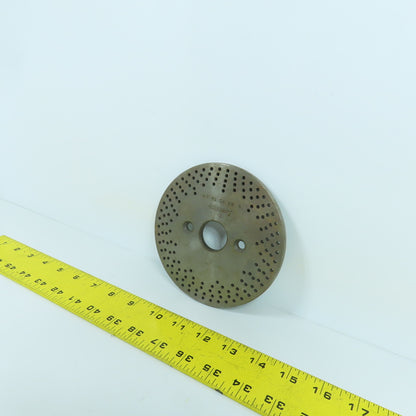 Bridgeport No. 1 5-1/2" OD Dividing Head Indexer Hole Plate 1-1/8" Bore