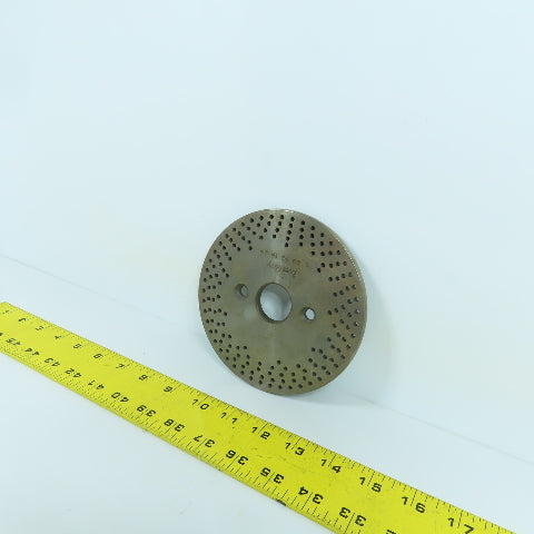 Bridgeport No. 1 5-1/2" OD Dividing Head Indexer Hole Plate 1-1/8" Bore