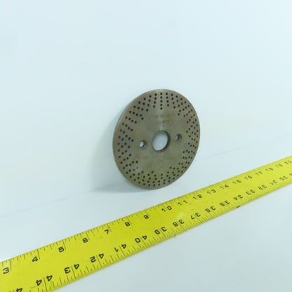 Bridgeport No. 1 5-1/2" OD Dividing Head Indexer Hole Plate 1-1/8" Bore
