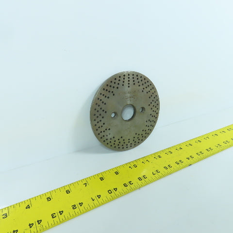 Bridgeport No. 1 5-1/2" OD Dividing Head Indexer Hole Plate 1-1/8" Bore