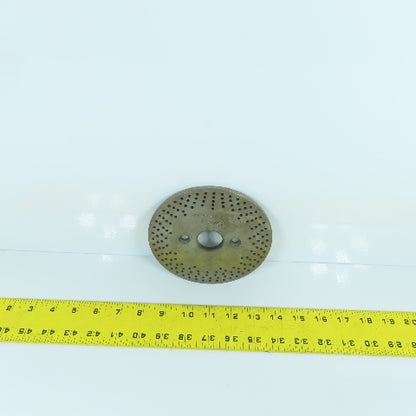 Bridgeport No. 1 5-1/2" OD Dividing Head Indexer Hole Plate 1-1/8" Bore