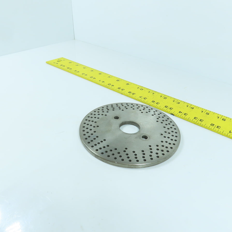 Bridgeport No. 1 5-1/2" OD Dividing Head Indexer Hole Plate 1-1/8" Bore