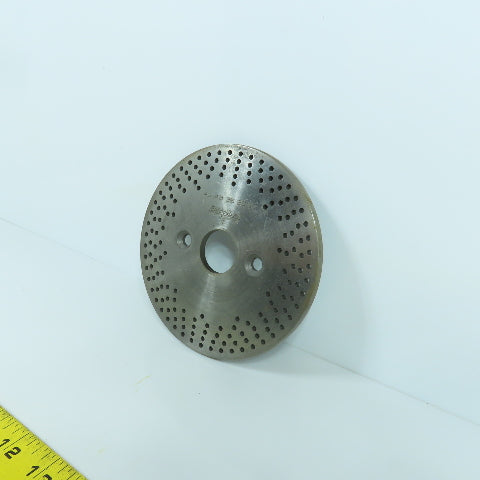 Bridgeport No. 2 5-1/2" OD Dividing Head Indexer Hole Plate 1-1/8" Bore