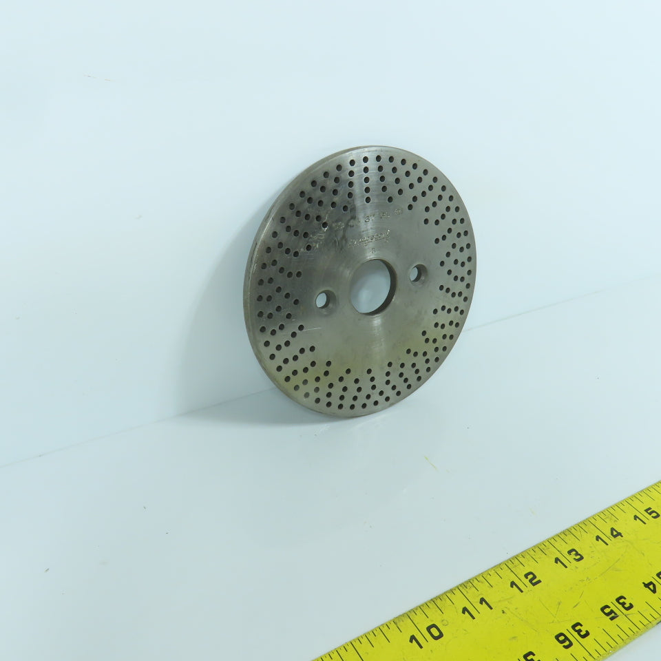 Bridgeport No. 3 5-1/2" OD Dividing Head Indexer Hole Plate 1-1/8" Bore