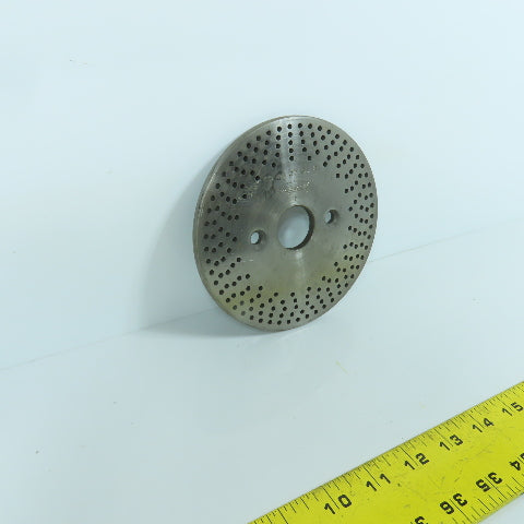 Bridgeport No. 3 5-1/2" OD Dividing Head Indexer Hole Plate 1-1/8" Bore