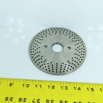 Bridgeport No. 3 5-1/2" OD Dividing Head Indexer Hole Plate 1-1/8" Bore