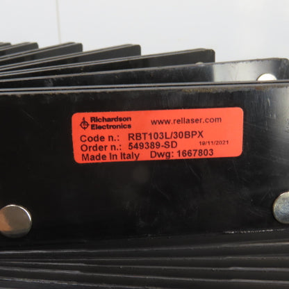 Richardson Trumpf RBT103L/30BPX L3030 Laser Beam Accordion Bellows