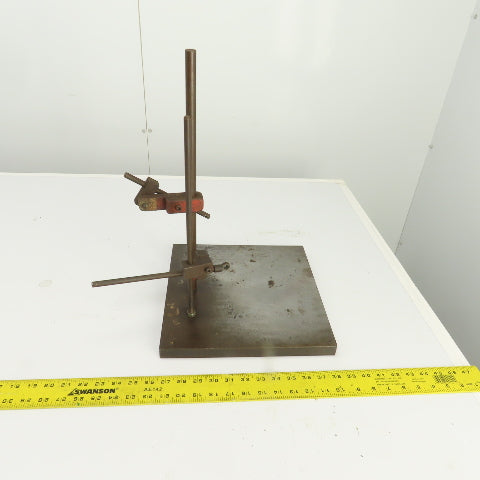 Dual Post Inspection Stand Dial Indicator Holder 12"x12" Steel Base 17" Post