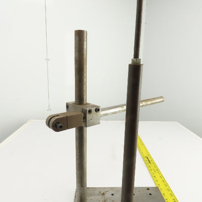 Dual Post Inspection Stand Dial Indicator Holder 12"x12" Steel Base 19.75" Post