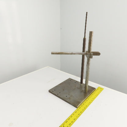 Dual Post Inspection Stand Dial Indicator Holder 12"x12" Steel Base 19.75" Post