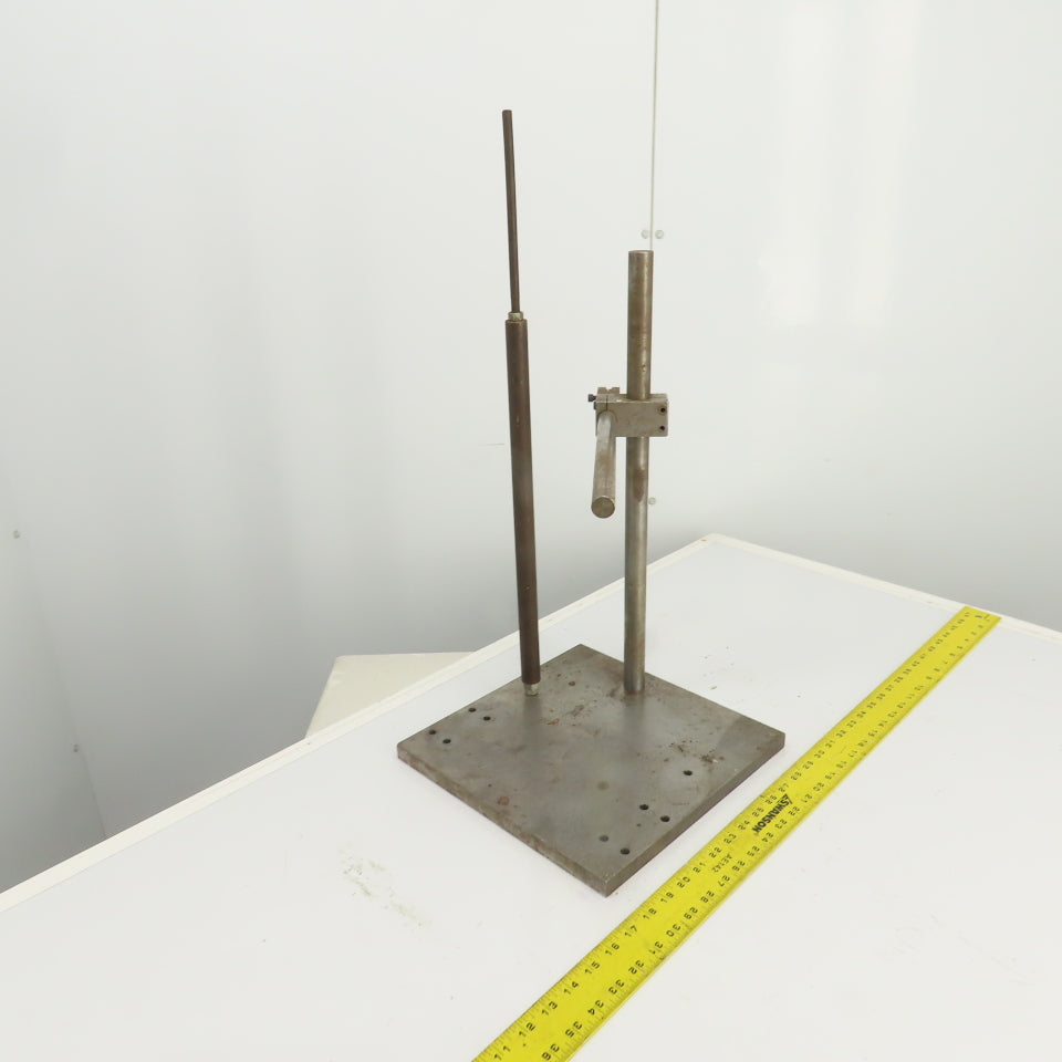 Dual Post Inspection Stand Dial Indicator Holder 12"x12" Steel Base 19.75" Post