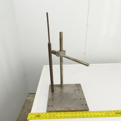 Dual Post Inspection Stand Dial Indicator Holder 12"x12" Steel Base 19.75" Post
