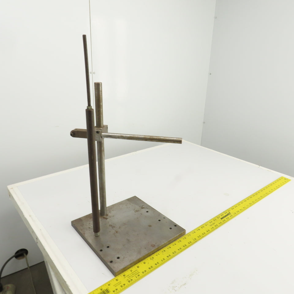 Dual Post Inspection Stand Dial Indicator Holder 12"x12" Steel Base 19.75" Post