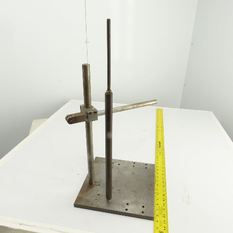 Dual Post Inspection Stand Dial Indicator Holder 12"x12" Steel Base 19.75" Post