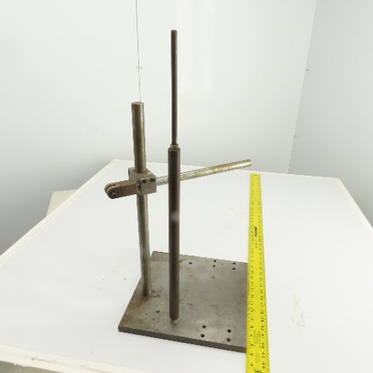 Dual Post Inspection Stand Dial Indicator Holder 12"x12" Steel Base 19.75" Post