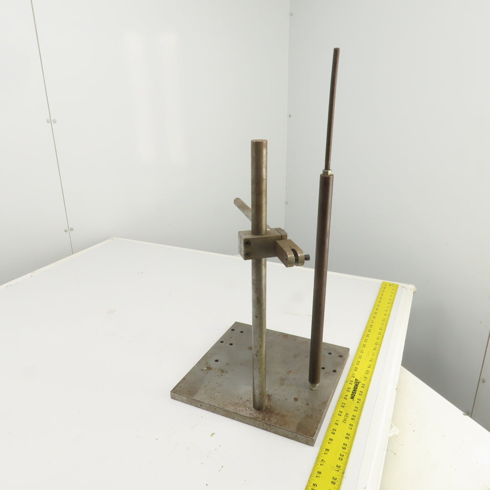 Dual Post Inspection Stand Dial Indicator Holder 12"x12" Steel Base 19.75" Post