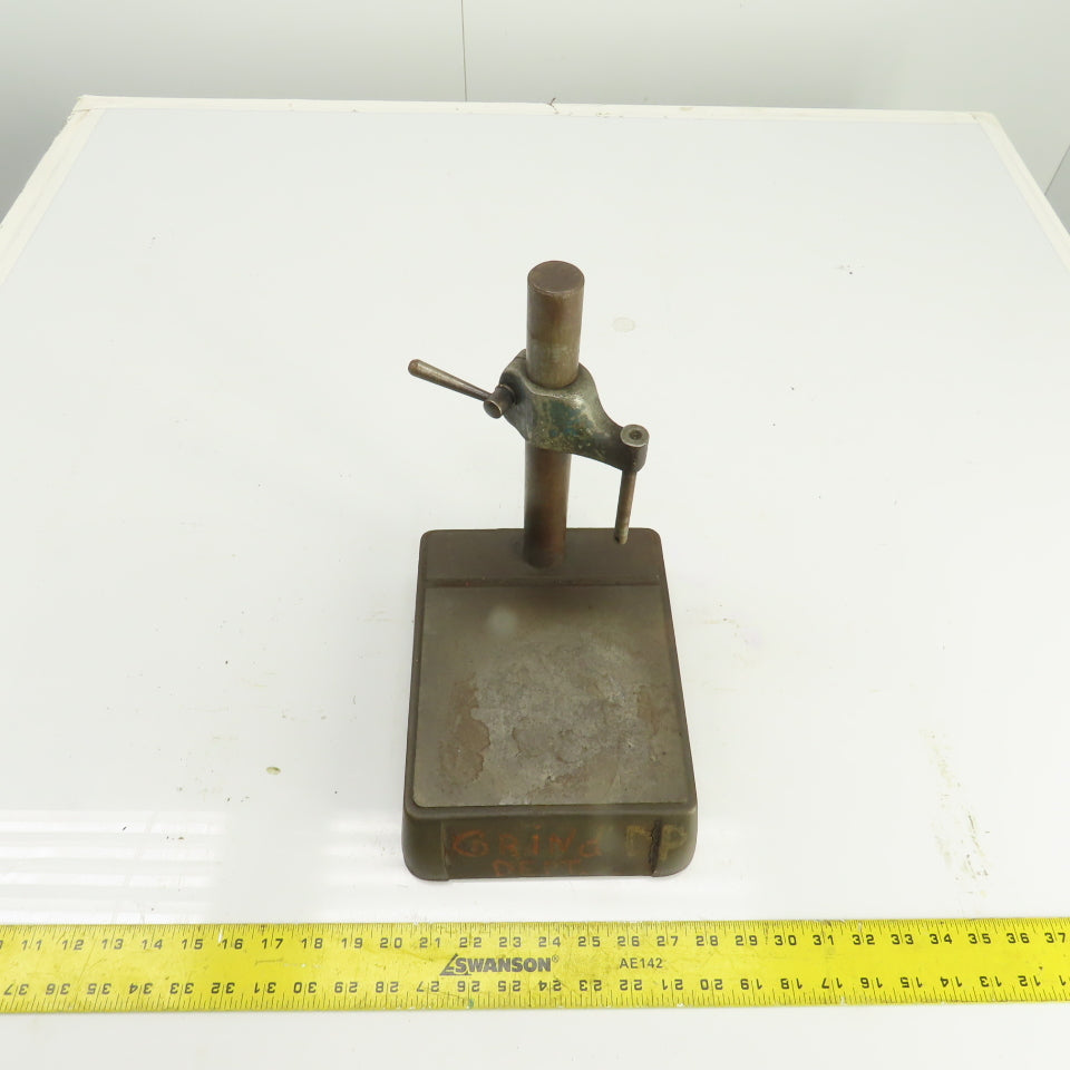 Inspection Comparator Stand Indicator Holder 7" x 9" Base 17" H x 1-1/4" Post