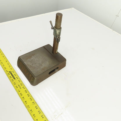 Inspection Comparator Stand Indicator Holder 7" x 9" Base 17" H x 1-1/4" Post