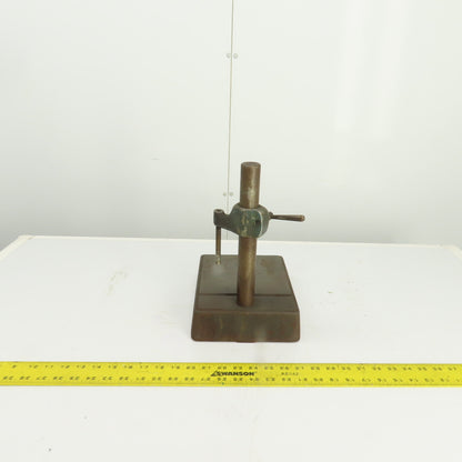 Inspection Comparator Stand Indicator Holder 7" x 9" Base 17" H x 1-1/4" Post