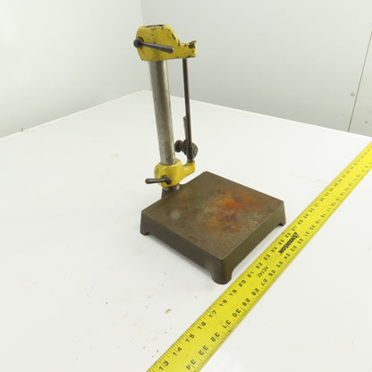 Inspection Comparator Stand Indicator Holder 8" x 8" Base 12.5" H x 1-1/4" Post