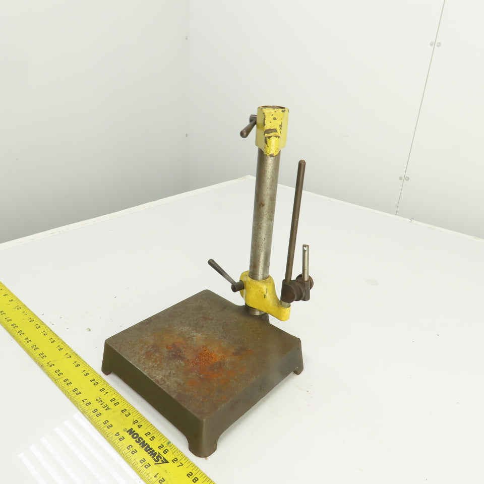 Inspection Comparator Stand Indicator Holder 8" x 8" Base 12.5" H x 1-1/4" Post