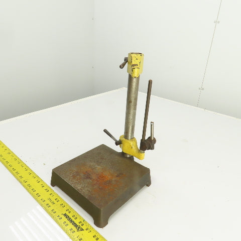 Inspection Comparator Stand Indicator Holder 8" x 8" Base 12.5" H x 1-1/4" Post