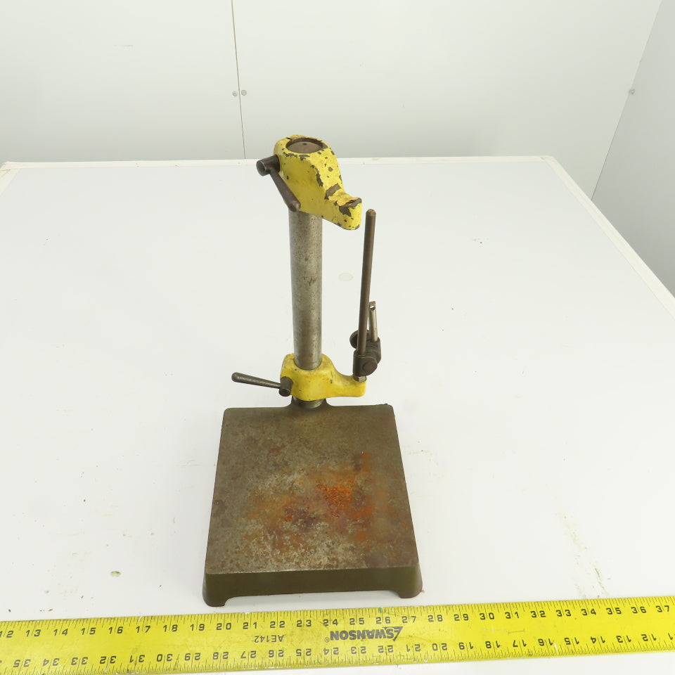 Inspection Comparator Stand Indicator Holder 8" x 8" Base 12.5" H x 1-1/4" Post