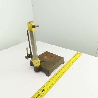 Inspection Comparator Stand Indicator Holder 8" x 8" Base 12.5" H x 1-1/4" Post