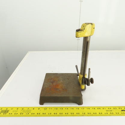 Inspection Comparator Stand Indicator Holder 8" x 8" Base 12.5" H x 1-1/4" Post