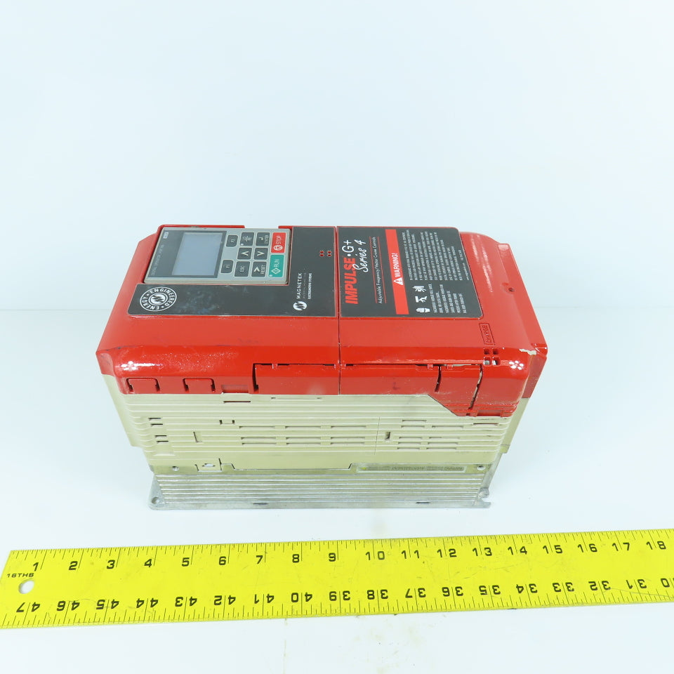 Yaskawa CIMR-AU4A0011AAA Rev E Impulse AC Drive 11.1/9.2A Output 380-480V In