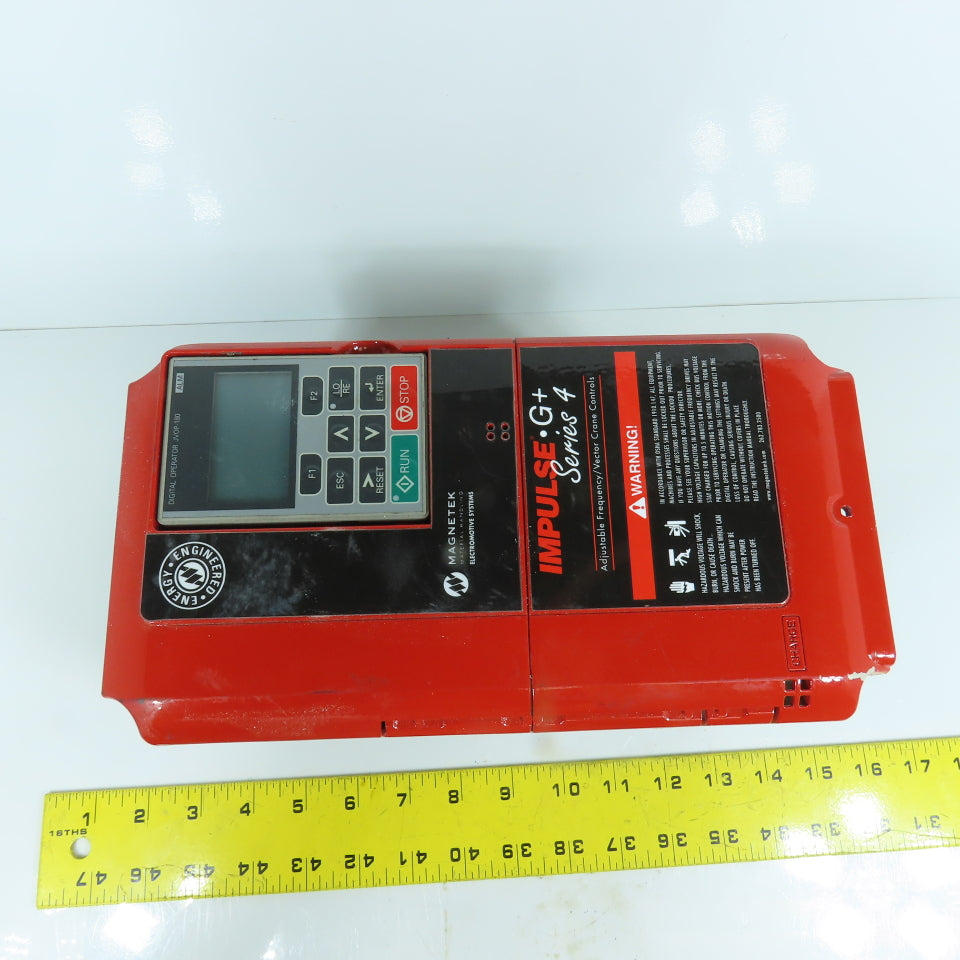 Yaskawa CIMR-AU4A0011AAA Rev E Impulse AC Drive 11.1/9.2A Output 380-480V In