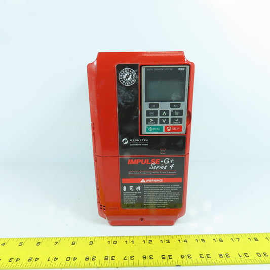 Yaskawa CIMR-AU4A0011AAA Rev E Impulse AC Drive 11.1/9.2A Output 380-480V In