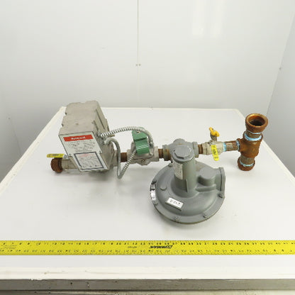Honeywell V4055A 1098 120V G-LP Gas Valve Actuator W/ Sensus 243-8-2 Regulator