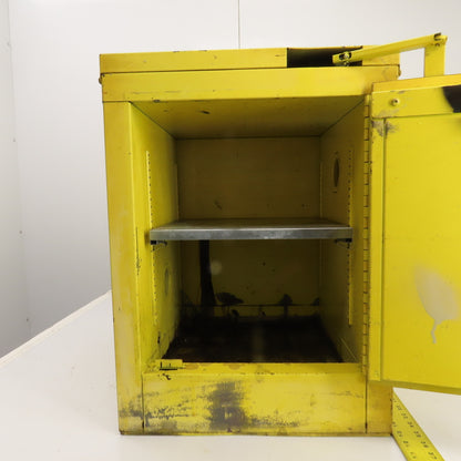 Se-Cur-All 1-Shelf 4 Gallon Flammable Storage Cabinet 17 x 17 x 23 (Bad Handle)
