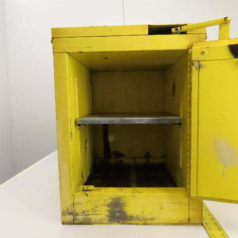 Se-Cur-All 1-Shelf 4 Gallon Flammable Storage Cabinet 17 x 17 x 23 (Bad Handle)