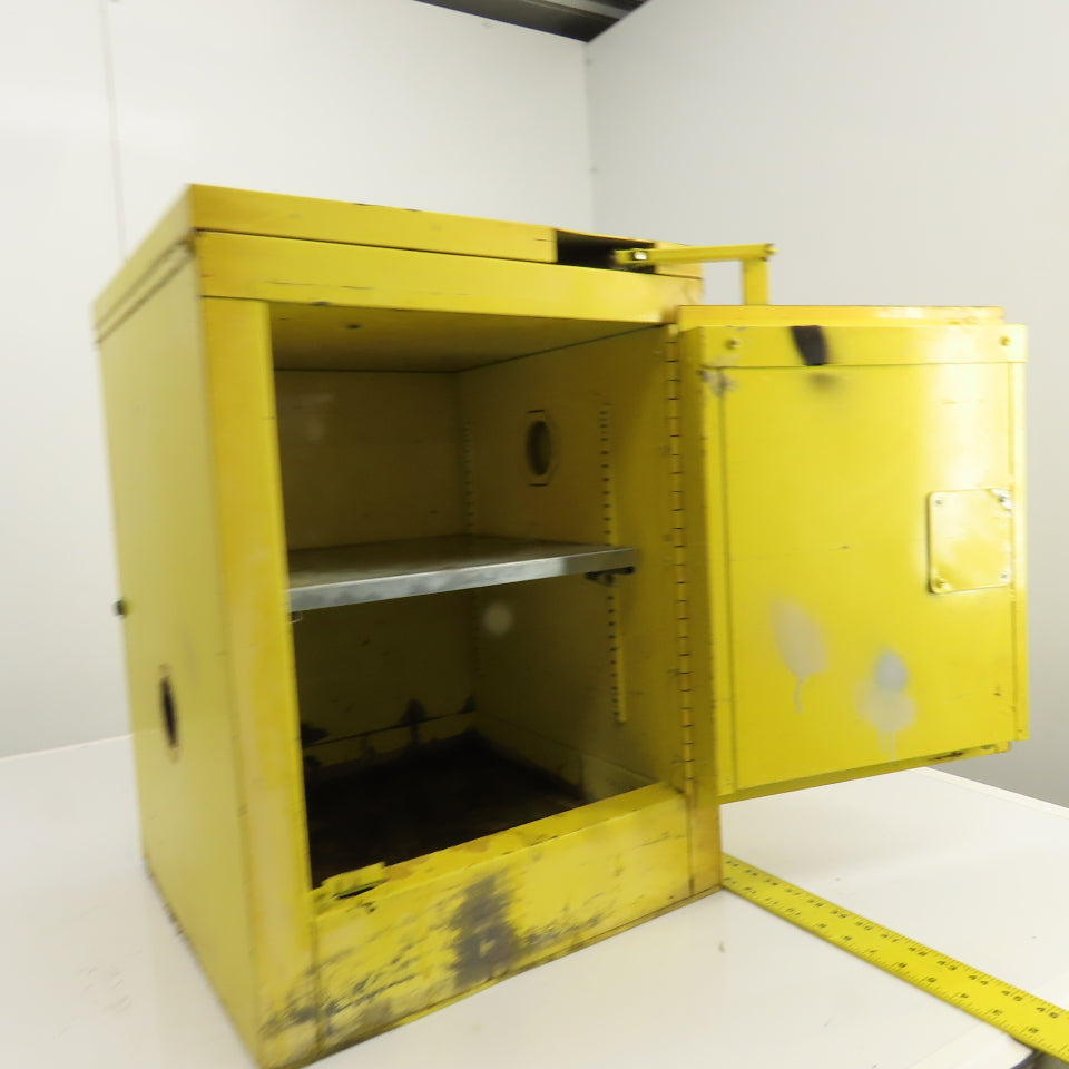 Se-Cur-All 1-Shelf 4 Gallon Flammable Storage Cabinet 17 x 17 x 23 (Bad Handle)