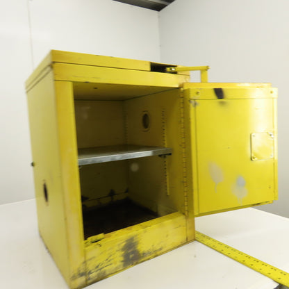 Se-Cur-All 1-Shelf 4 Gallon Flammable Storage Cabinet 17 x 17 x 23 (Bad Handle)