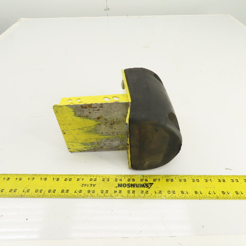 7-1/2" H x 5-1/2" W Half Oval Rubber Dock Body Fender Bumper W/ Mounting Bracket